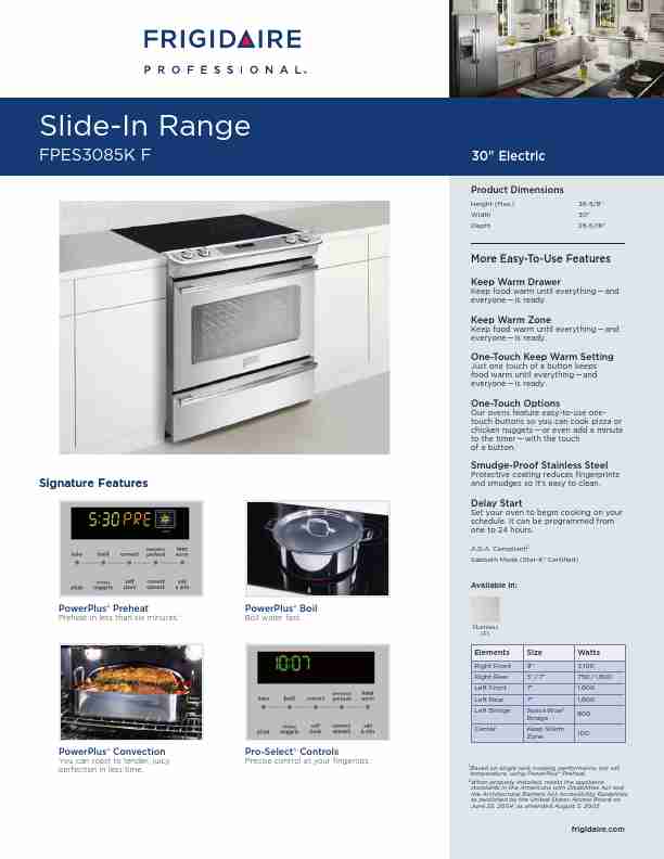Frigidaire Cookware FPES3085K F-page_pdf